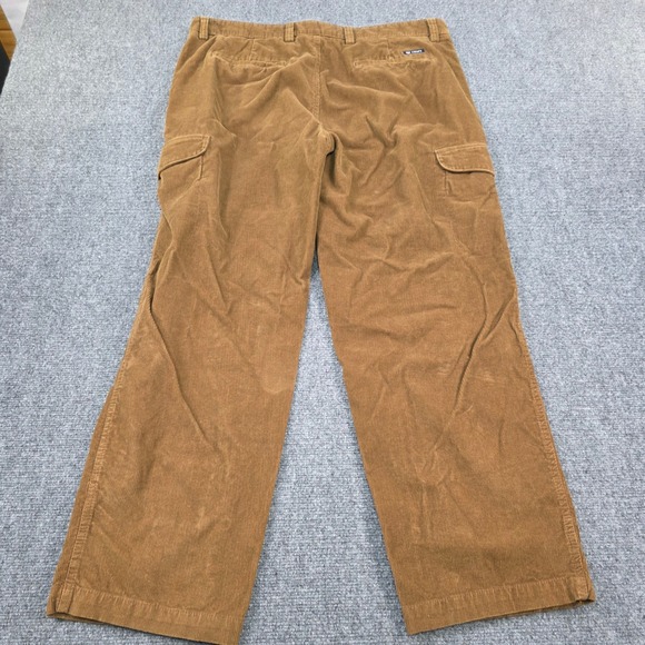 Chaps‎ Mens Corduroy Cargo Pants W38 L30 Brown Cotton Blend Casual Relaxed - Picture 7 of 8
